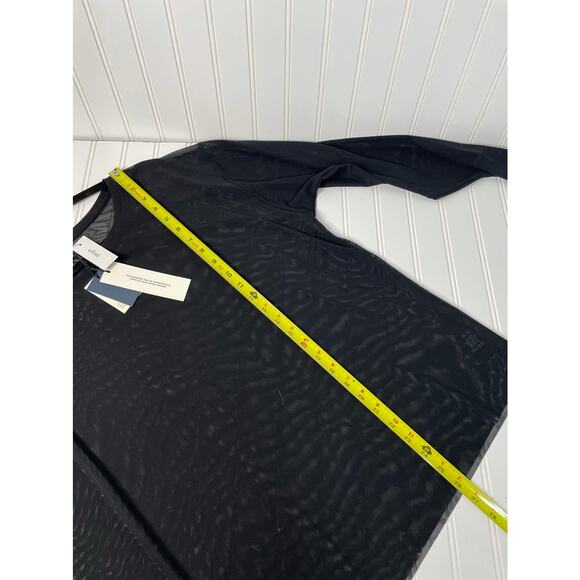 NWT Wilfred Women’s Black Sheer Long Sleeve Pullover Blouse Top Size 2 - Picture 4 of 7